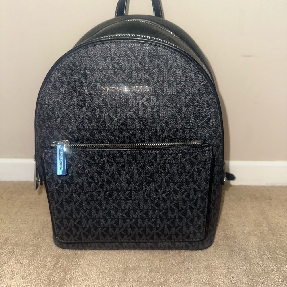 Michael Kors Monogram Black Backpack